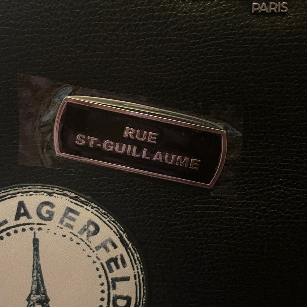 NWT-Karl Lagerfeld Black Camera Bag - Picture 4 of 12